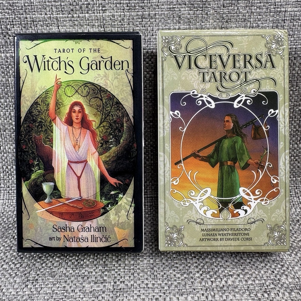 Tarot of the Witch's Garden & Viceversa Tarot Deck Set Sasha Graham Lo Scarabeo